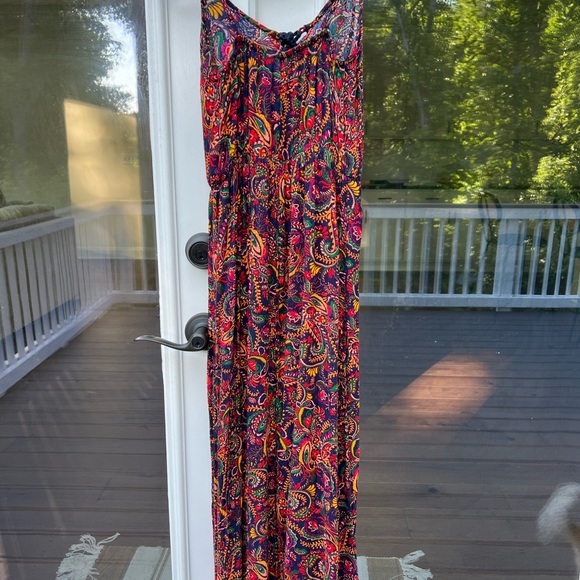 Blue multi colored slip summer dress - Picture 3 of 4